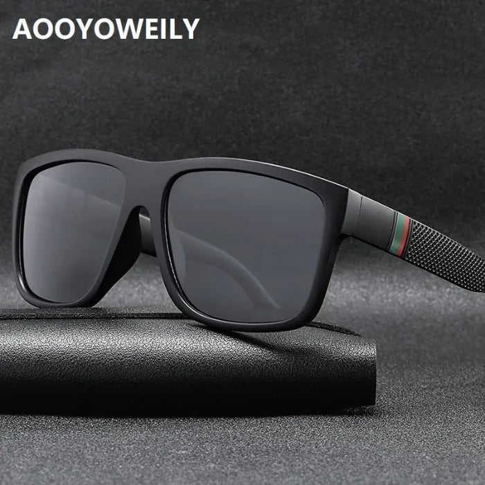 Oversized polarized UV400 sunglasses with big square frames for men and women -1