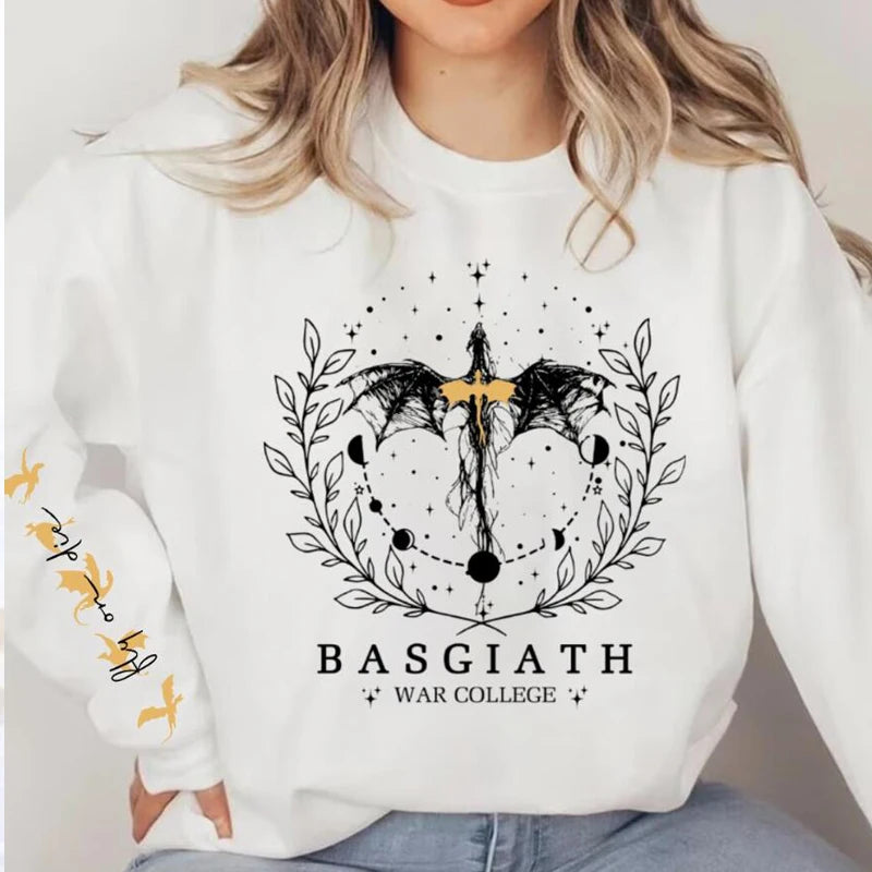 Fourth Wing Sweatshirt Women - white