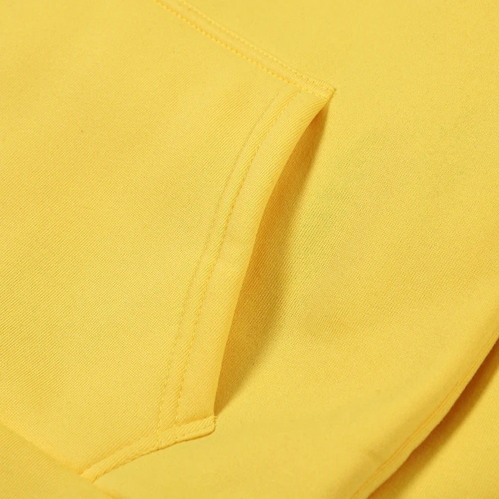 Women's California West Coast loose hoodie with creative pattern and fleece lining -yellow 20