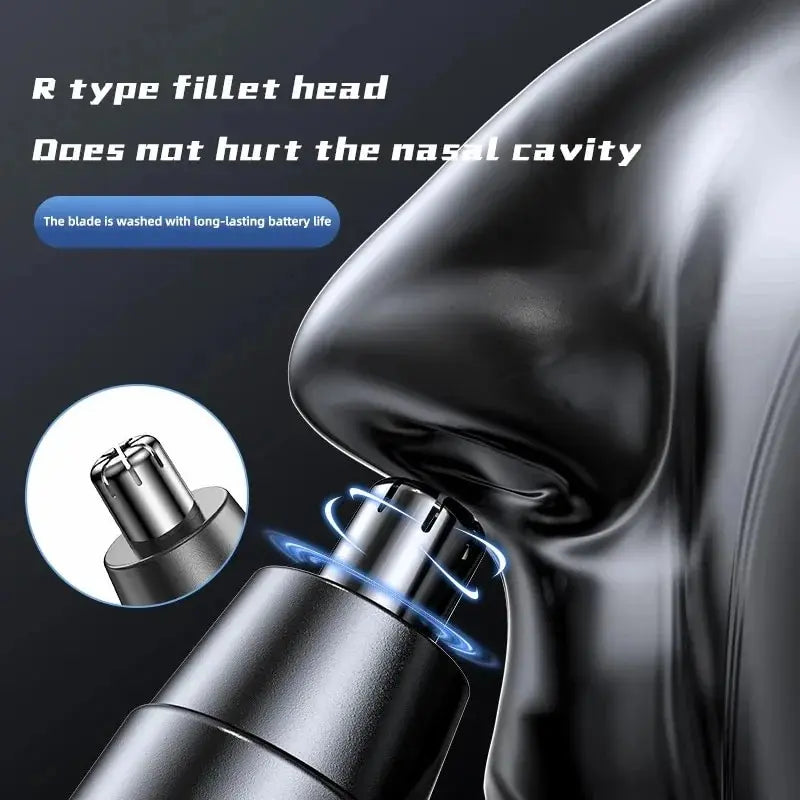 Trimmer Ear and Nose Hair Trimmer Professional. - R type fillet head