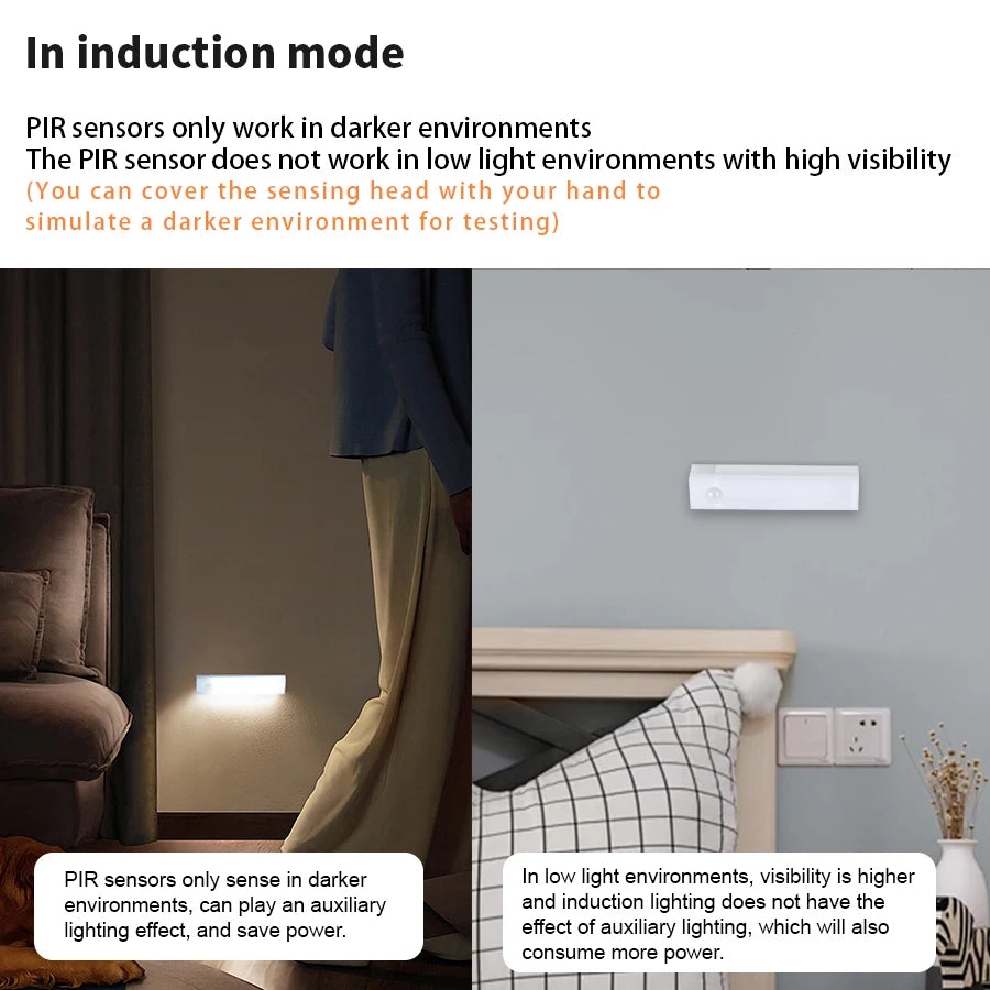 LED Motion Sensor Light Wireless - PIR sensor