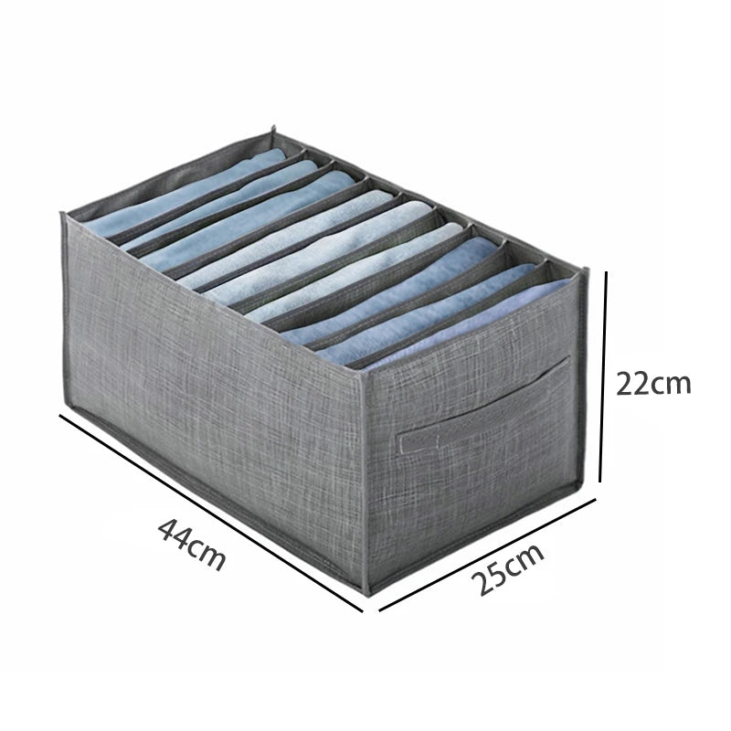 Foldable closet organizer boxes for clothes, pants, socks, underwear, and T-shirts, ideal for drawers and wardrobes 10