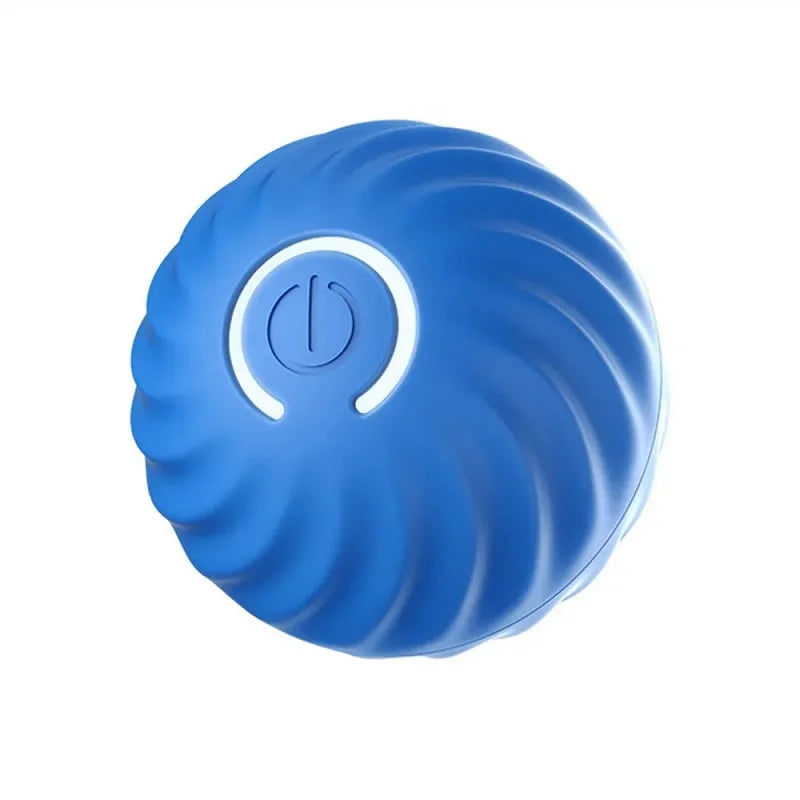 USB rechargeable smart dog toy ball that bounces, rolls, and entertains puppies blue ball