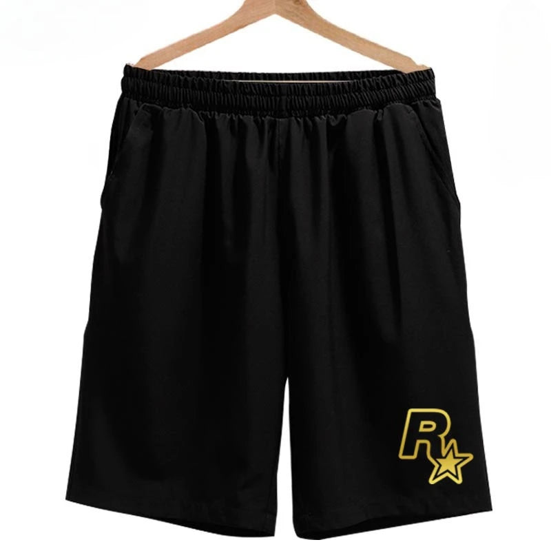 Grand Theft Game Men’s Shorts – Quick-Dry Summer Sweatpants