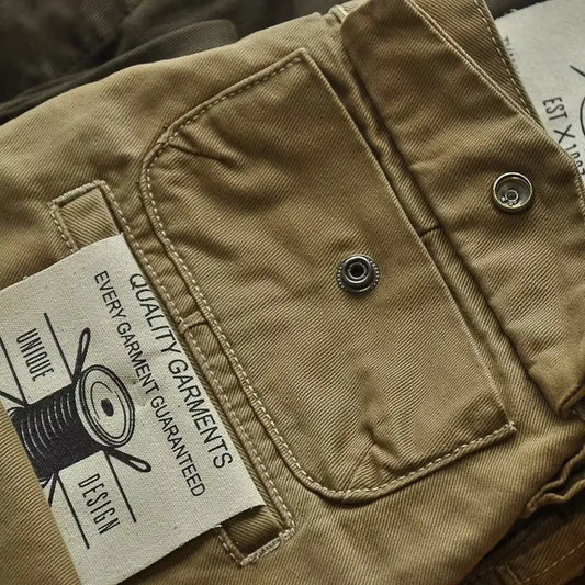 Cargo Pants American Retro Heavy-duty  - unique1