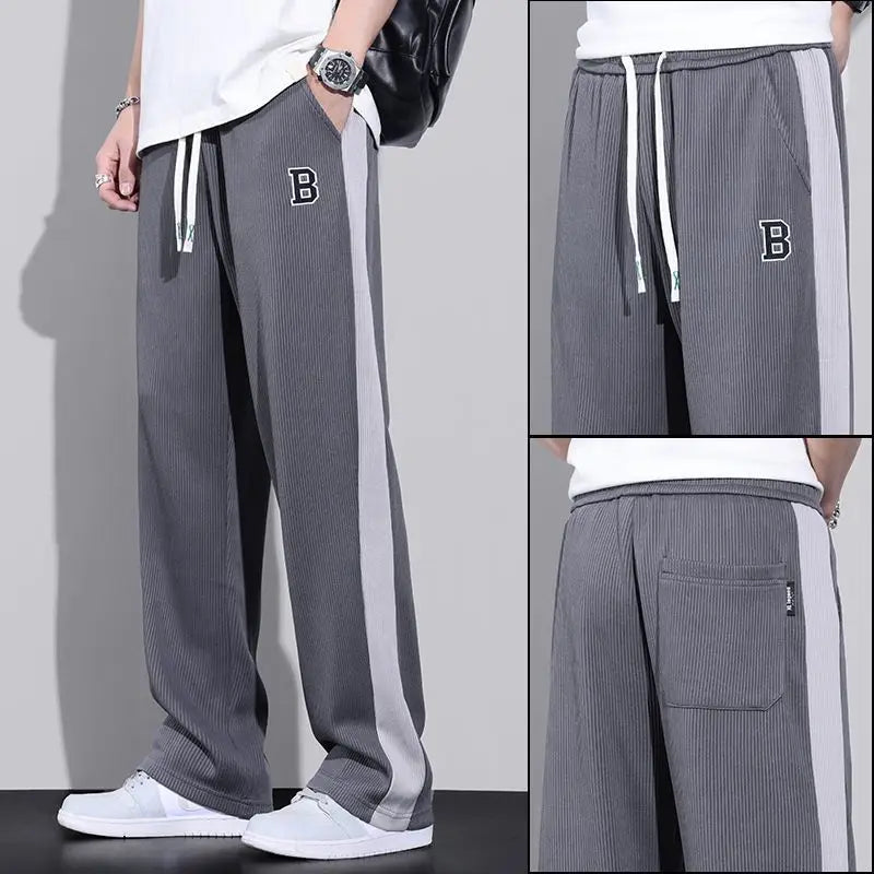 Fashion Men Oversize Sweatpants - multi gray