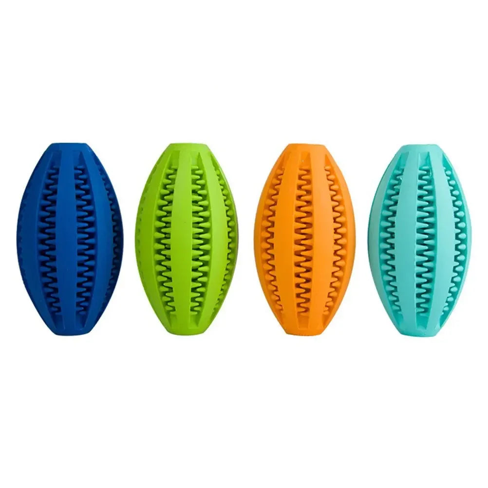 Dog Chew Toys Snack Ball - blue green orange light blue