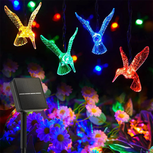Solar Hummingbird String Lights Outdoor 1