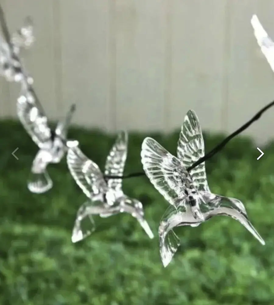 Solar Hummingbird String Lights Outdoor 6