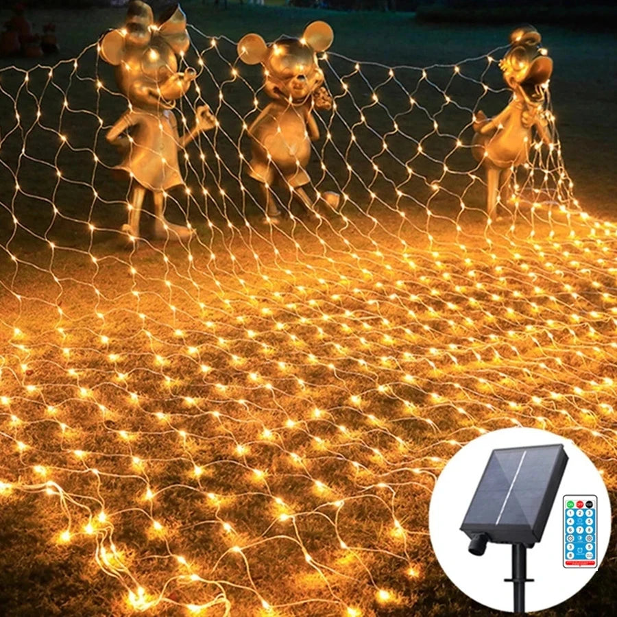 Solar Power Net Fairy String Holiday Lights - 2