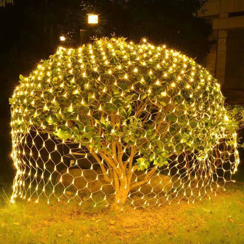 Solar Power Net Fairy String Holiday Lights - 5