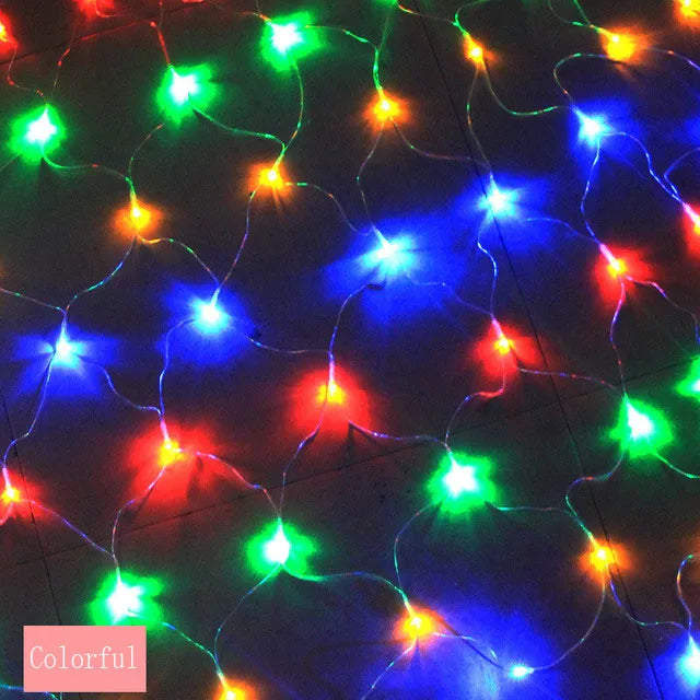 Solar Power Net Fairy String Holiday Lights - 7
