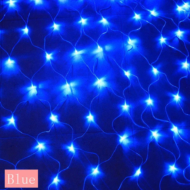 Solar Power Net Fairy String Holiday Lights -