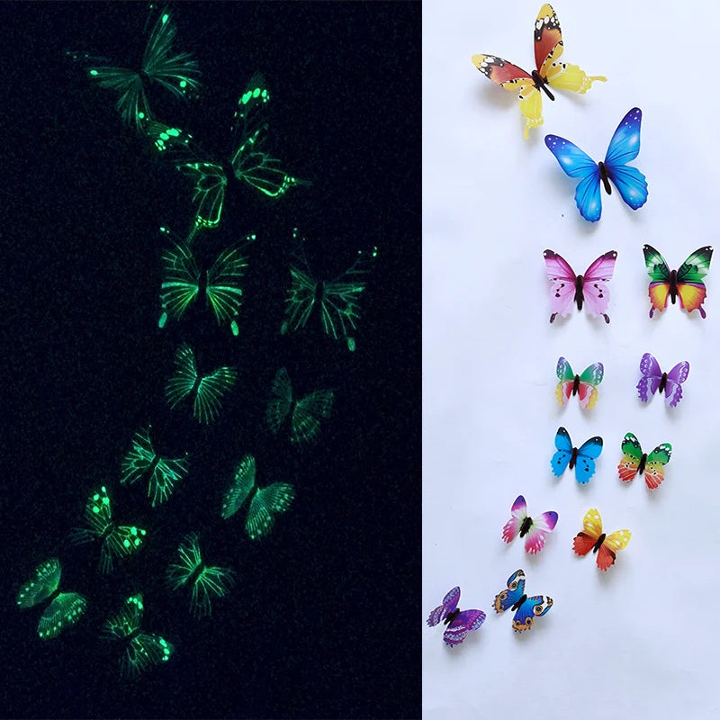 Wall Stickers 3D Luminous Butterfly