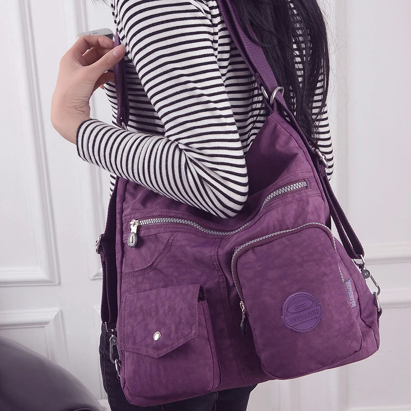 Women Luxury Handbags Designer Waterproof - purple