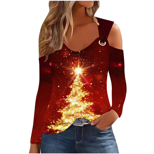 Women top Christmas Print-02