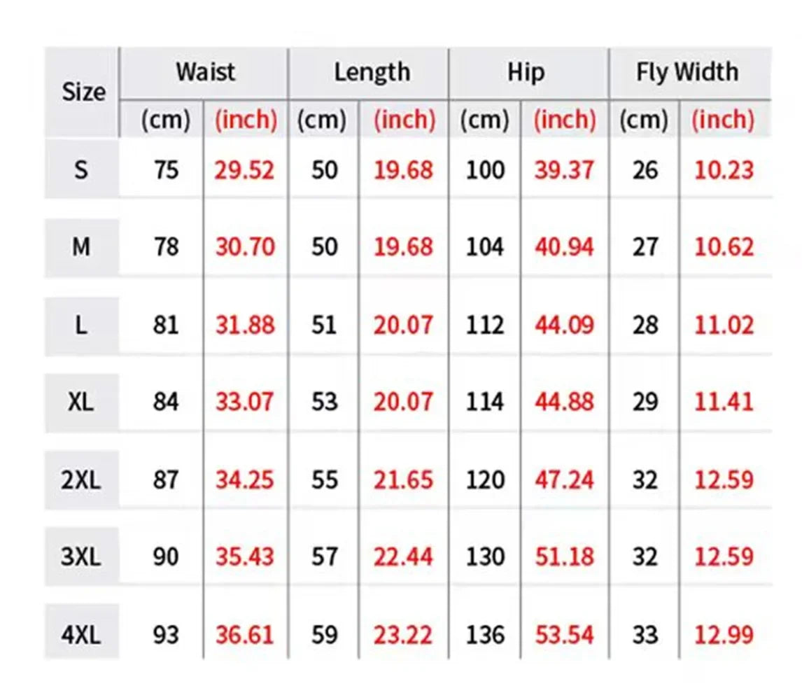 2025 3D printed outdoor hiking running men’s shorts, breathable drawstring waist sports fitness quick-drying motorcycle shorts size chart