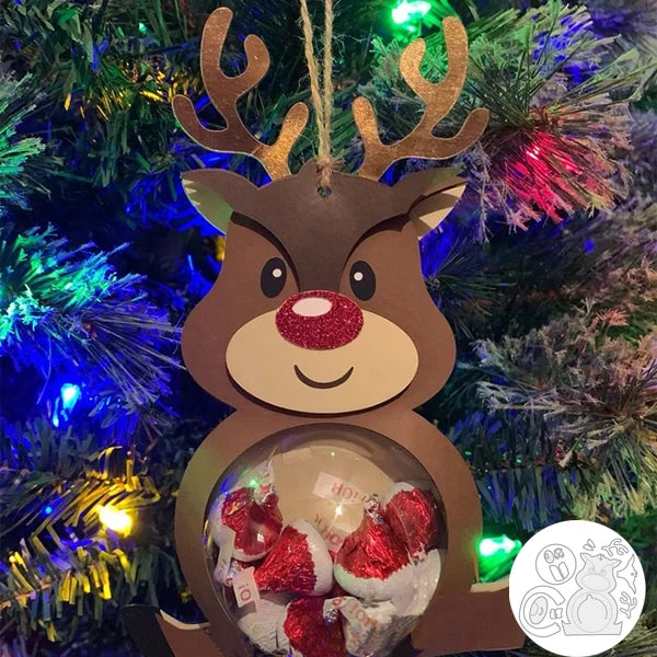 Gingerbread-shaped metal cutting die for Christmas tree ornament, candy holder, and scrapbook making dear