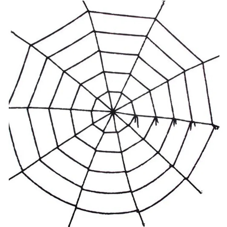 Black Scary Giant Spider Web-7