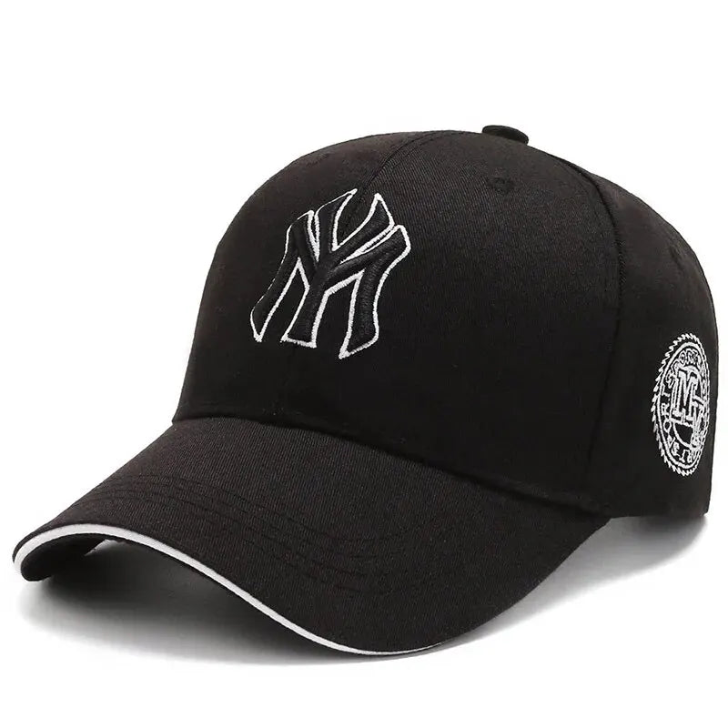Hat Men's Women's Casual Embroidery Letter Cap  - white