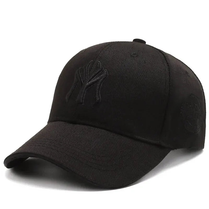 Hat Men's Women's Casual Embroidery Letter Cap  - Black 