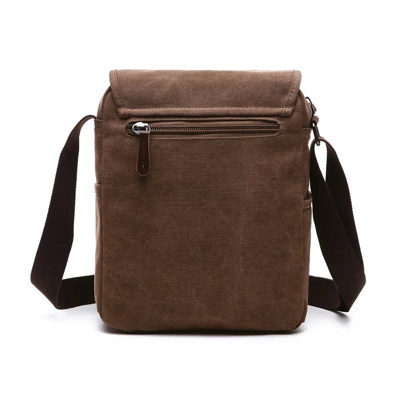 Brown shoulder bag with a strap on a white background
