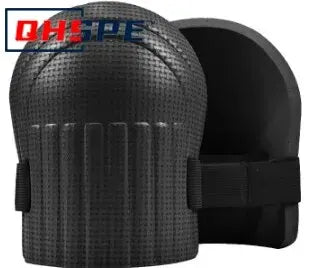 1 pair of durable knee protection pads for tiling, brickwork, and manual labor with moisture-resistant thickened design - black