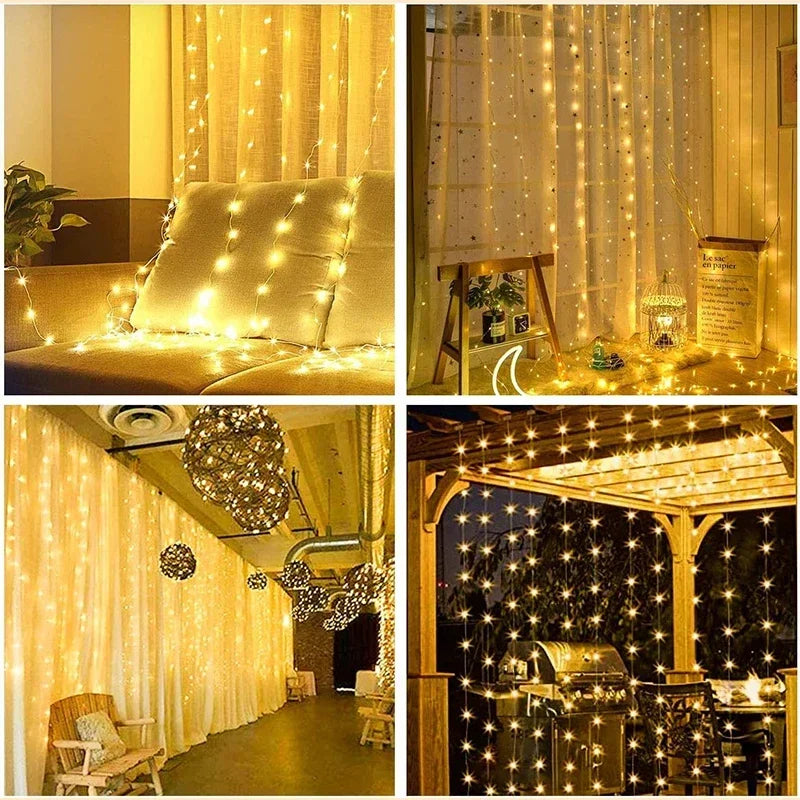 Close-up of LED fairy lights showing USB plug and wire design- 04