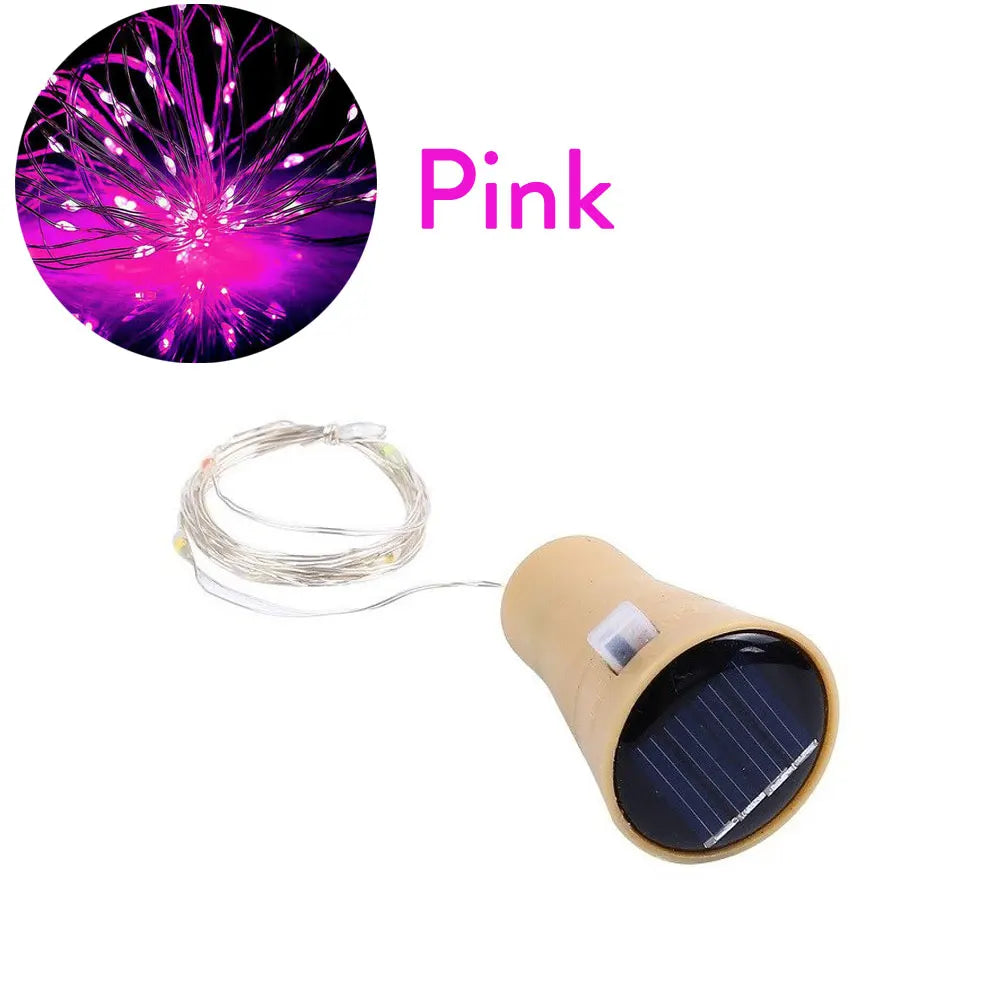 LEDs Wine Bottle String Light Copper Wire Cork Shape - 11