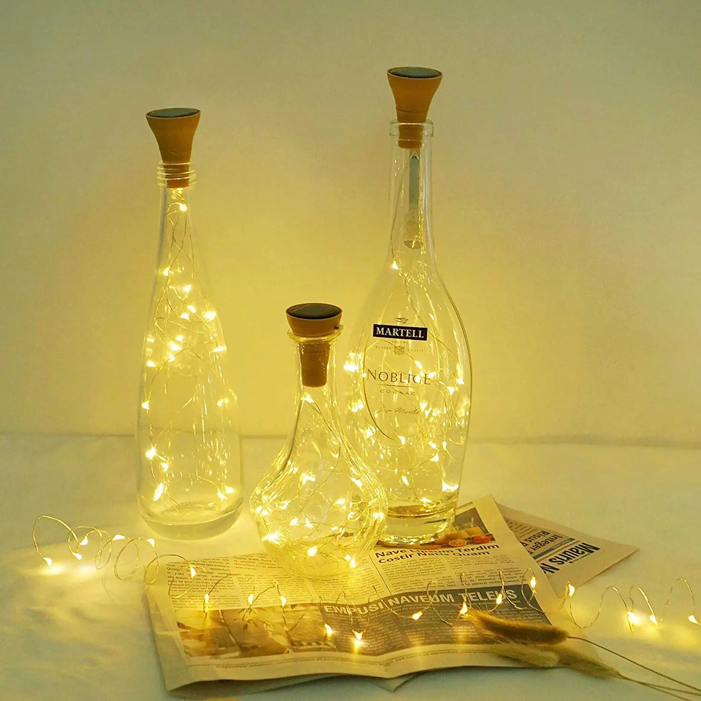 LEDs Wine Bottle String Light Copper Wire Cork Shape - 6