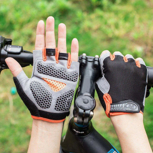 Men and Women Breathable Half Finger Cycling Gloves with Anti-Slip Grip - 1