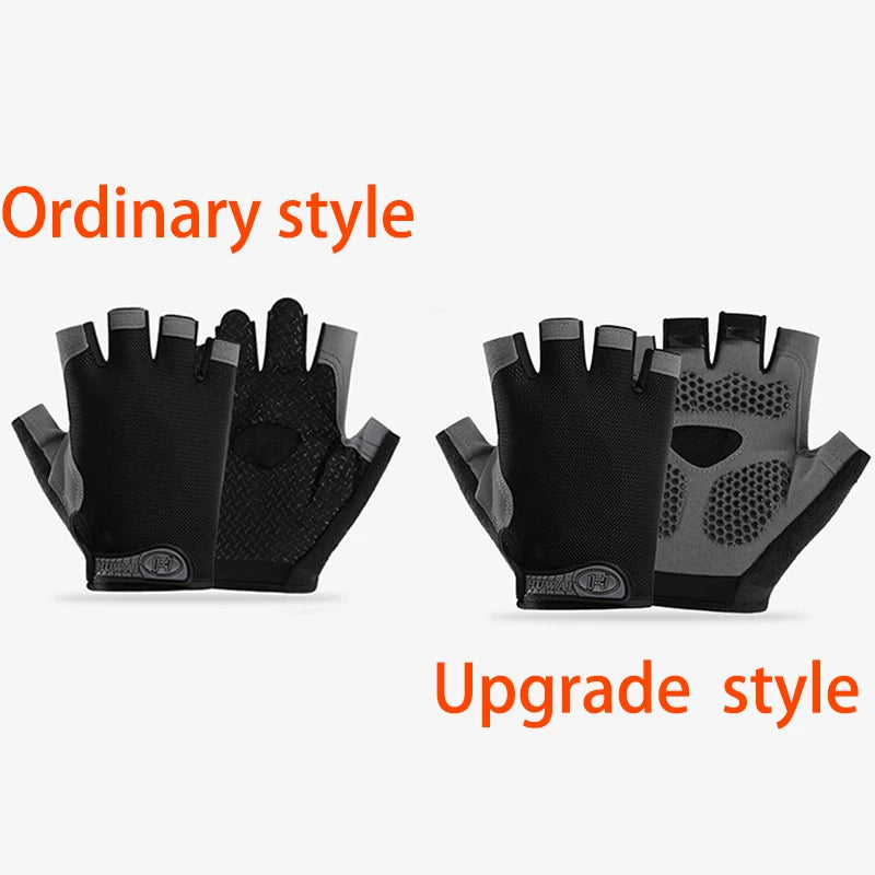 Men and Women Breathable Half Finger Cycling Gloves with Anti-Slip Grip  - upgrade style