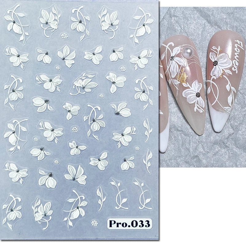 Nail Art Decals Adhesive Decorations For Manicure - 13