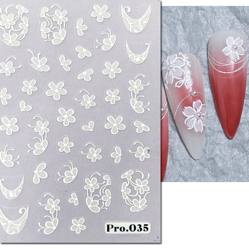 Nail Art Decals Adhesive Decorations For Manicure - 15