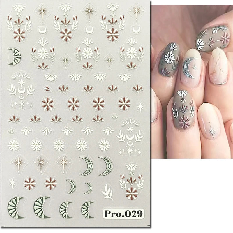 Nail Art Decals Adhesive Decorations For Manicure - 17