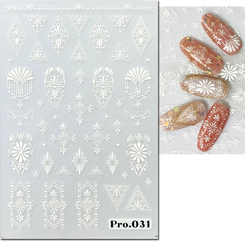 Nail Art Decals Adhesive Decorations For Manicure - 18
