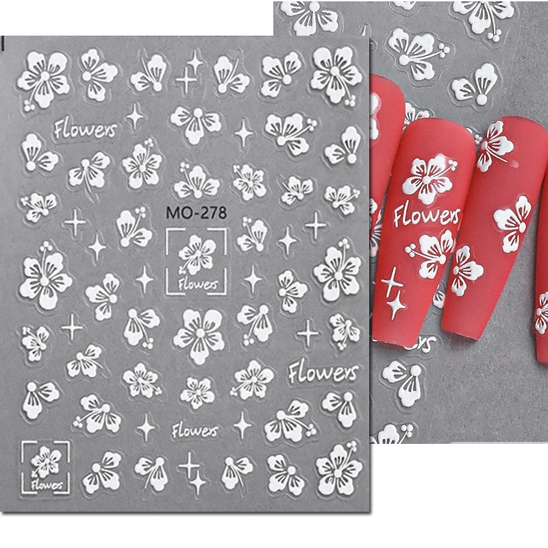 Nail Art Decals Adhesive Decorations For Manicure - 20