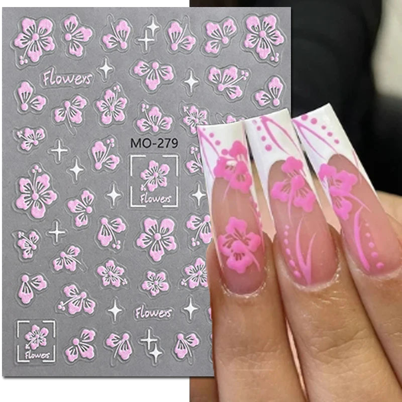 Nail Art Decals Adhesive Decorations For Manicure - 21