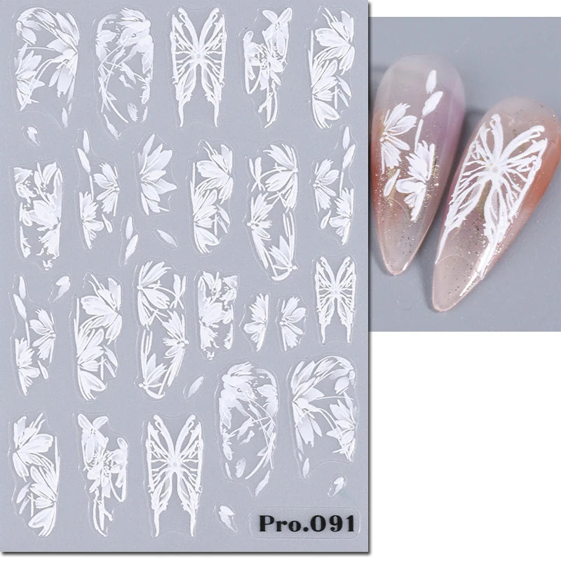 Nail Art Decals Adhesive Decorations For Manicure - 22