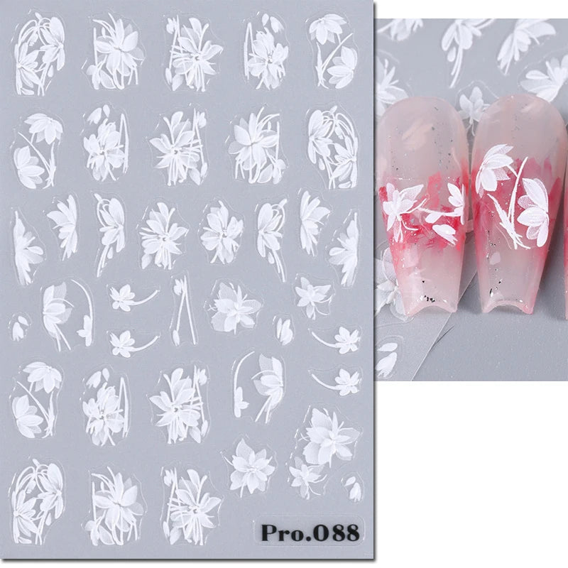 Nail Art Decals Adhesive Decorations For Manicure - 23
