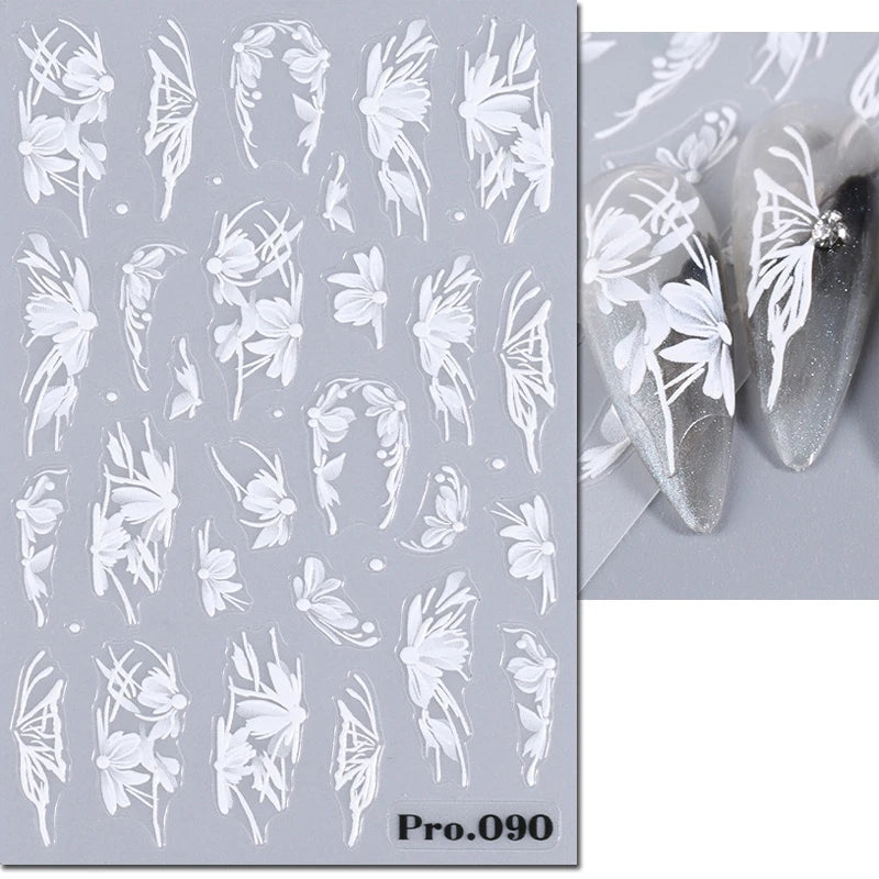 Nail Art Decals Adhesive Decorations For Manicure - 25