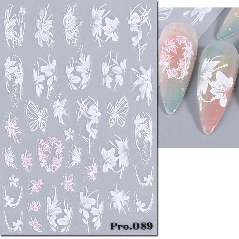 Nail Art Decals Adhesive Decorations For Manicure - 27
