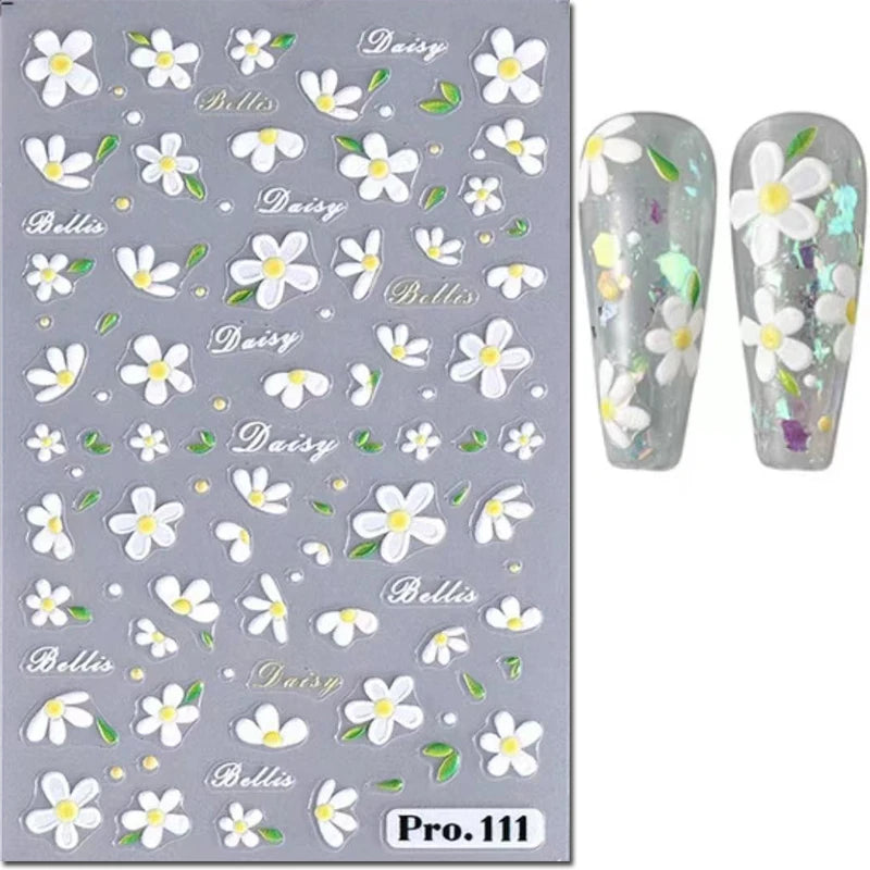Nail Art Decals Adhesive Decorations For Manicure - 28