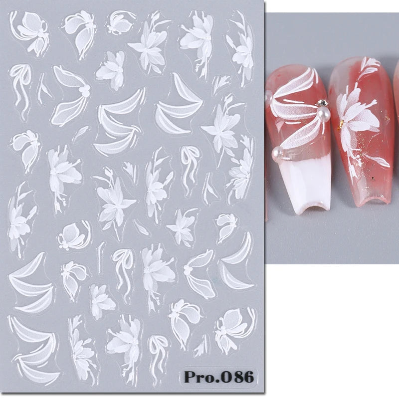 Nail Art Decals Adhesive Decorations For Manicure - 30