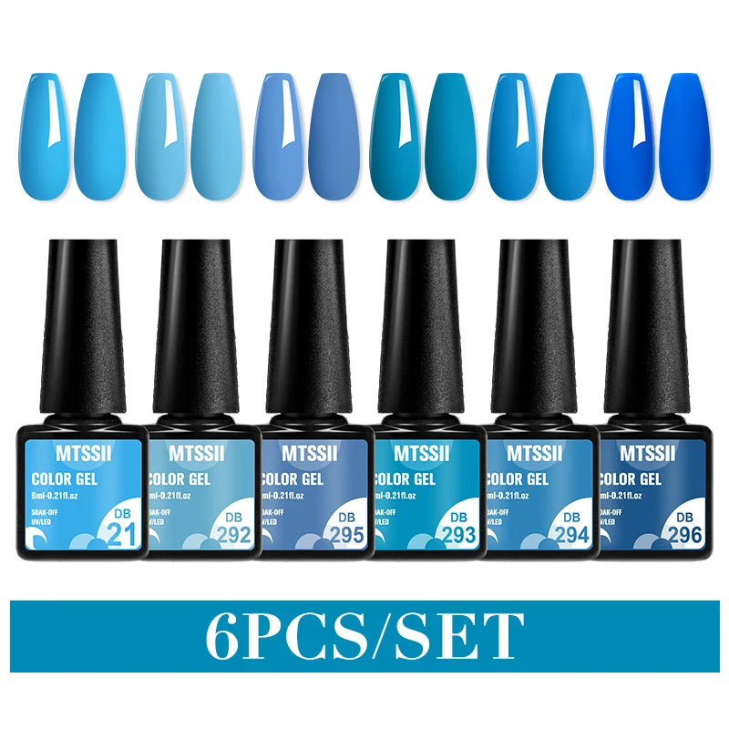 Nail Polish Set Glitter Sequins Semi Permanent  - DB21