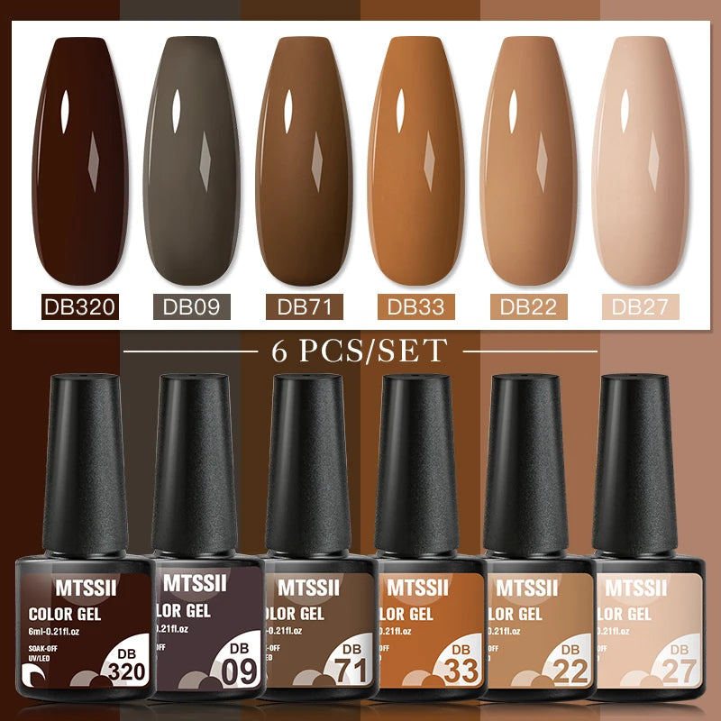 Nail Polish Set Glitter Sequins Semi Permanent  - 60