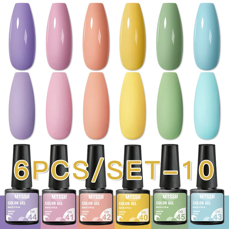 Nail Polish Set Glitter Sequins Semi Permanent  - 80