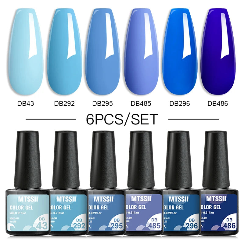 Nail Polish Set Glitter Sequins Semi Permanent  - 91