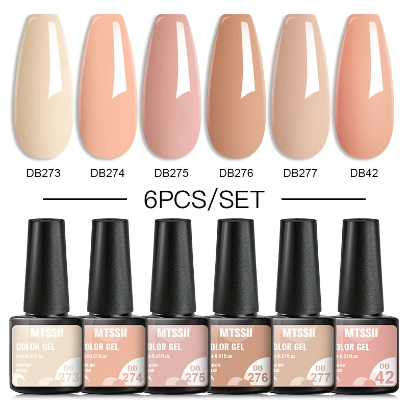 Nail Polish Set Glitter Sequins Semi Permanent  - 94