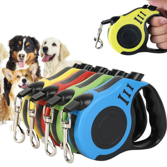 3M/5M retractable automatic dog leash with flexible traction rope for small and medium dogs and cats- 01 several colors